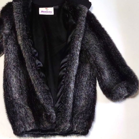 Monterey Fashions Faux Fur Coat Vintage Fur Coat - Picture 11 of 17